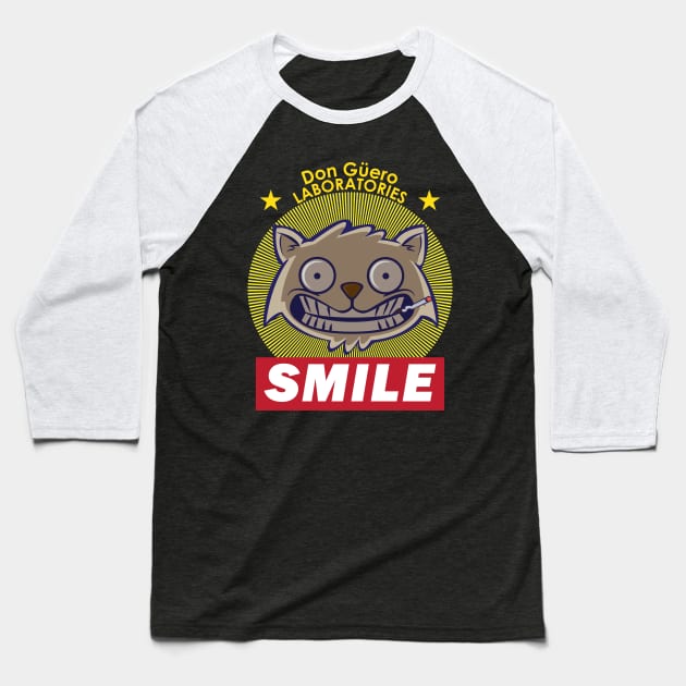 SMILE Baseball T-Shirt by Don Güero Laboratories